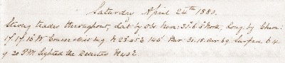 24 April 1880 journal entry